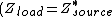 (Z_{load} = Z_{source}^*)